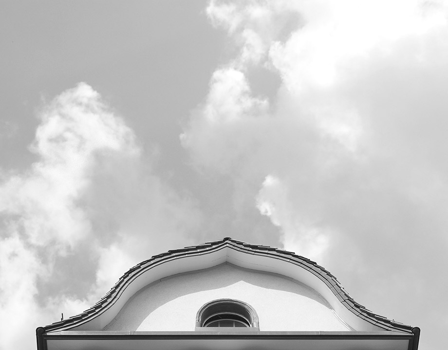 Fotografie von einem Dach in St. Gallen für die Imagebroschüre von Meier & Partner Immobilien.